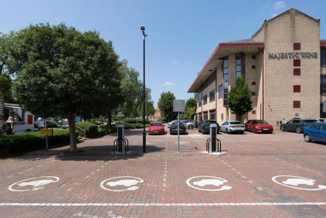 Visitor parking and EV points