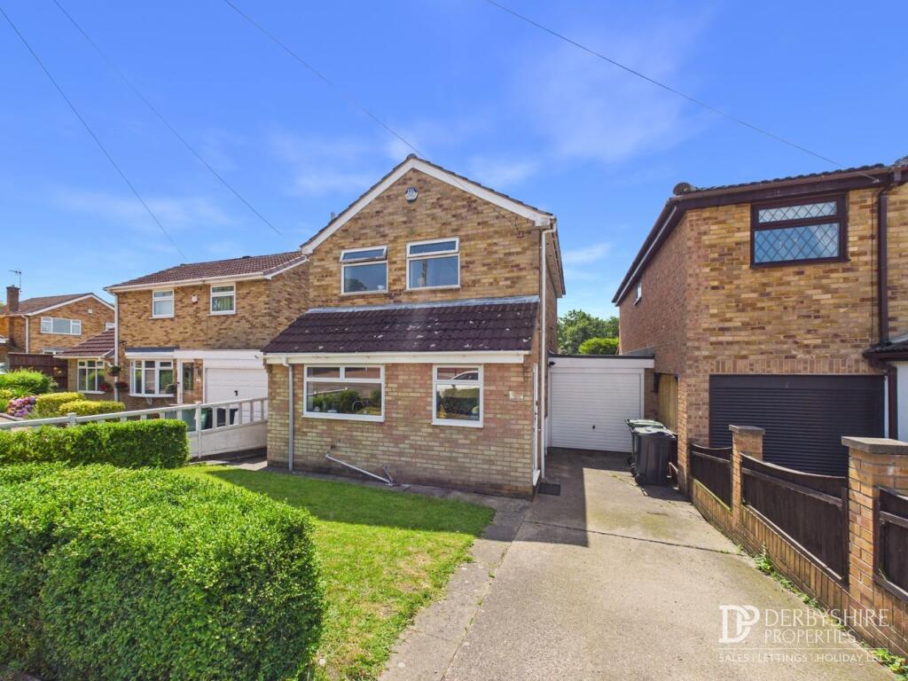 3-bed detached on  Long Meadow Road, ALFRETON, DE55, £245,000