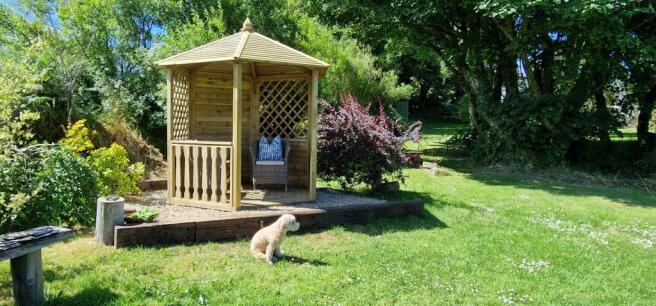Gardens with seating areas for sun and shade