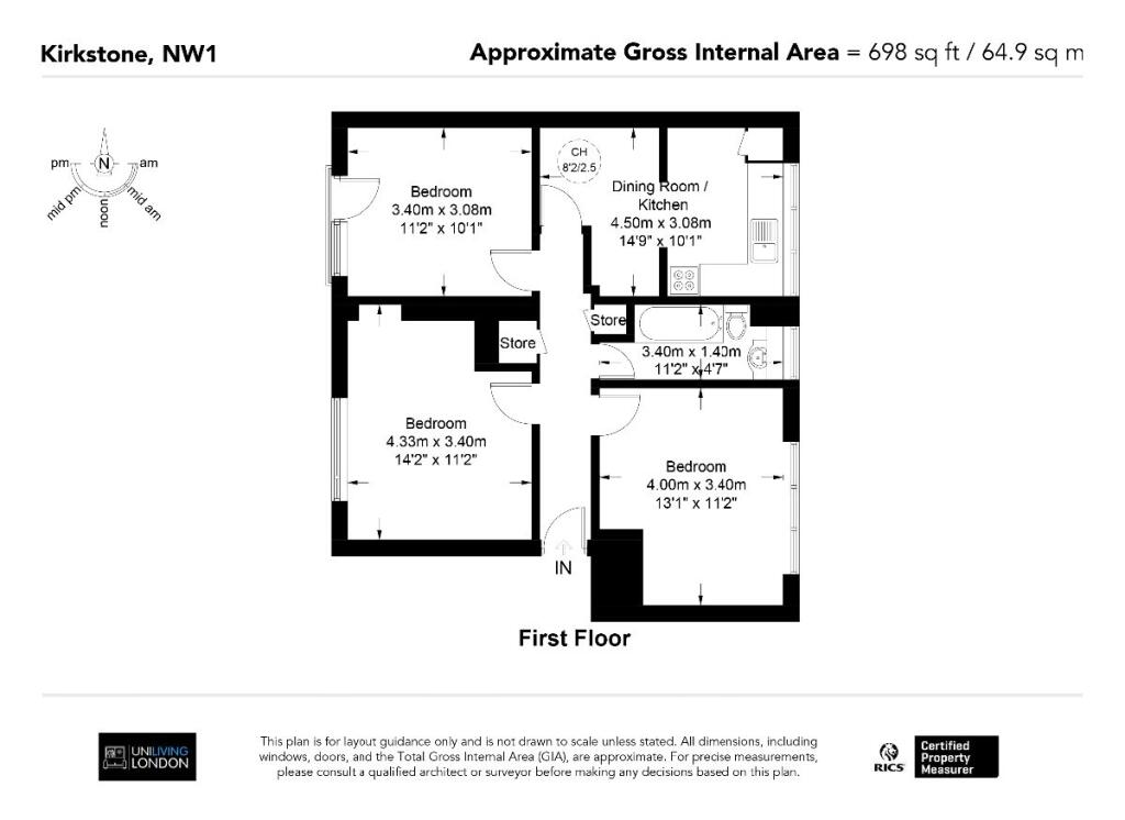 3 bedroom flat for rent
