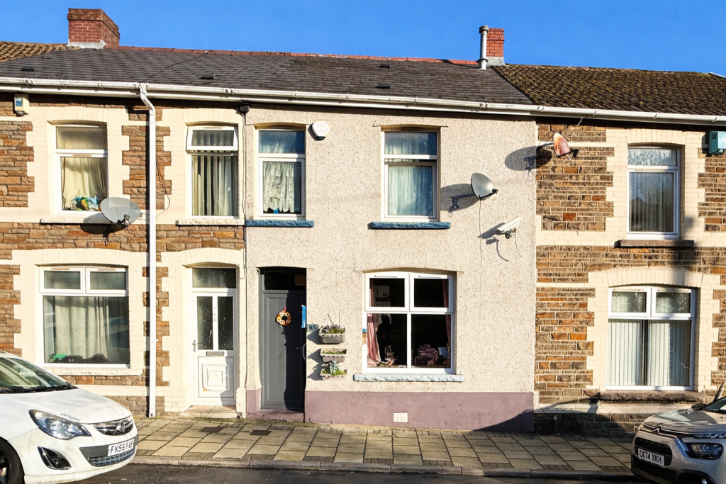 3-bed terraced on Homerton Street, Mountain Ash, Rhondda Cynon Taf, £124,950