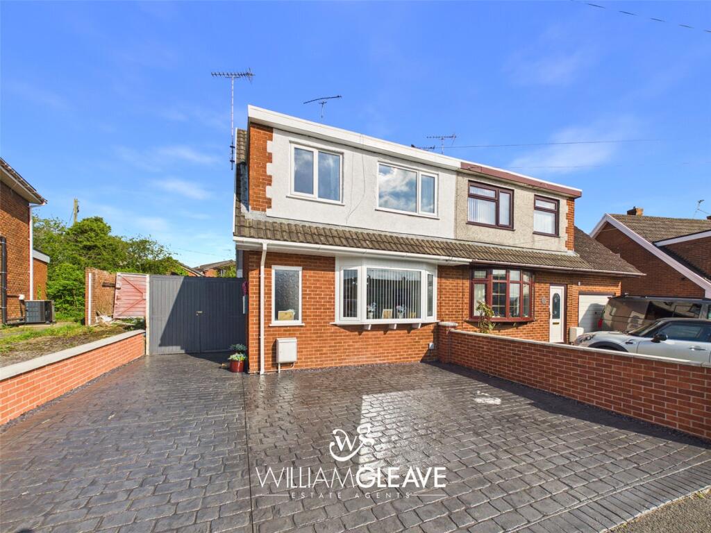3-bed semi-detached on Delamere Avenue, Buckley, Flintshire, CH7, £210,000