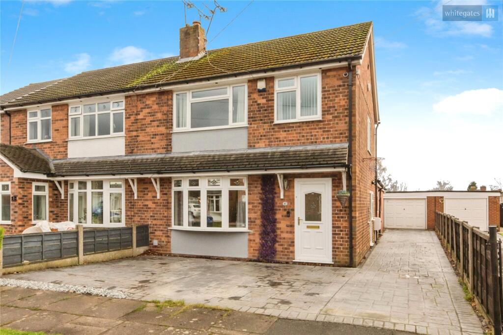 3-bed semi-detached on Merrills Avenue, Crewe, Cheshire, CW2, £260,000