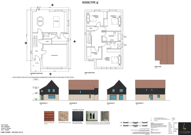 1888.027 Rev C - House Type G plans and elevations