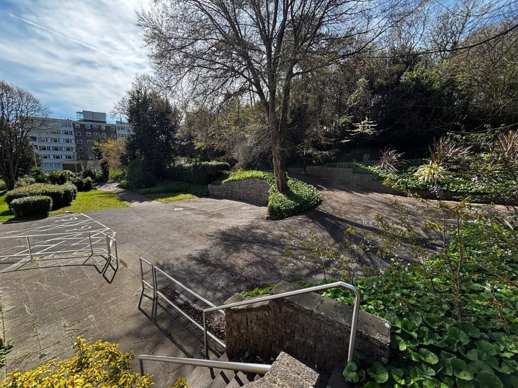 Elevated View of Parking