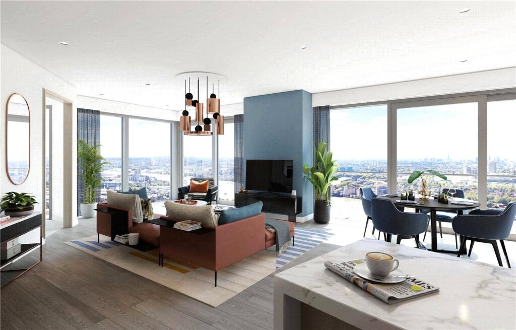 2-bed flat on Aspen, 40 Marsh Wall, Canary Wharf, London, E14, £1,150,000