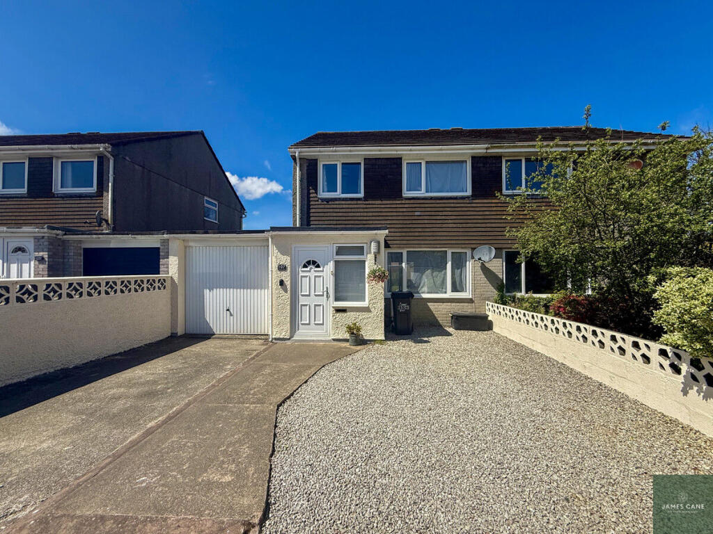 3-bed semi-detached on Polstain Road, Threemilestone, TR3, £305,000
