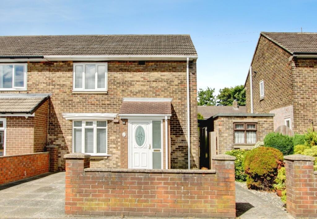 2-bed semi-detached on Liddle Avenue, Sherburn Village, Durham, DH6, £130,000