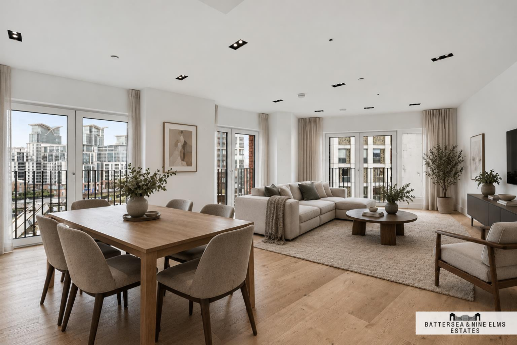 2-bed flat on Keybridge Tower, 1 Exchange Gardens, SW8, £750,000