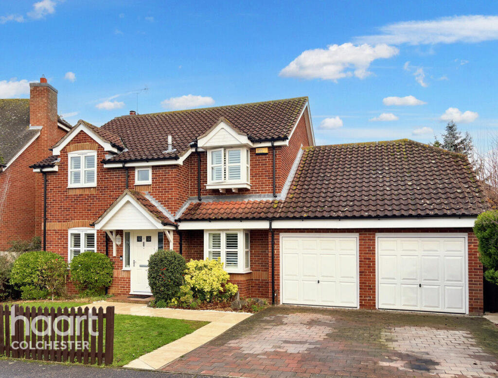 4-bed detached on Grantley Close, Copford, £550,000