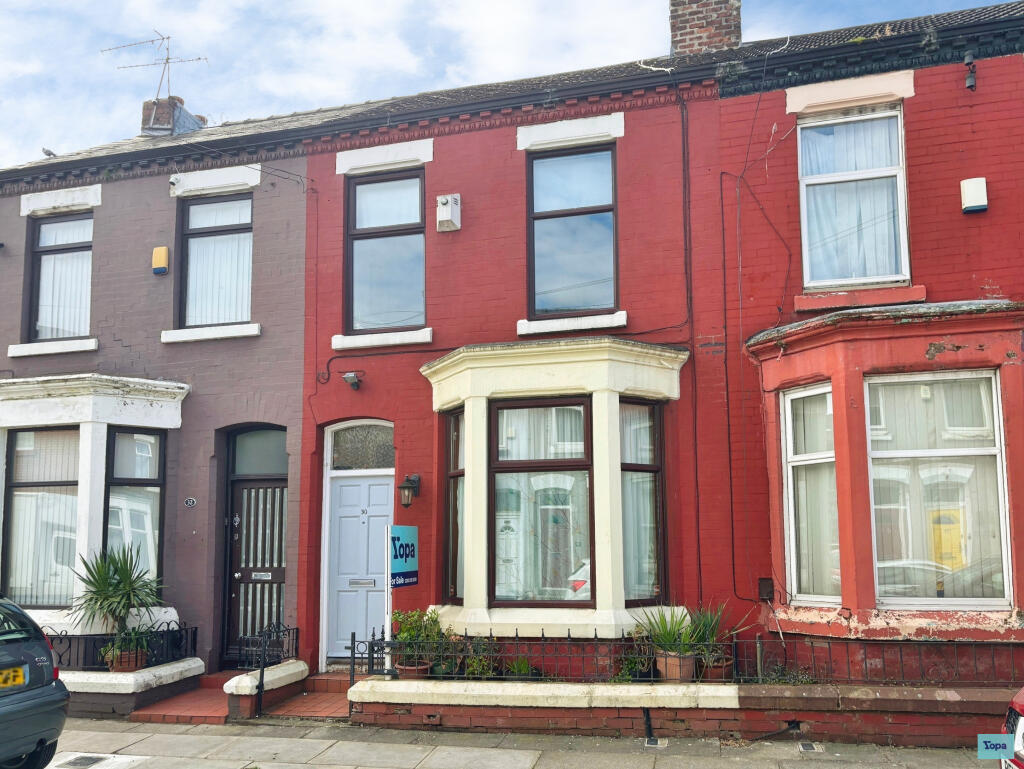 2-bed terraced on Channell Road, Liverpool, L6, £125,000