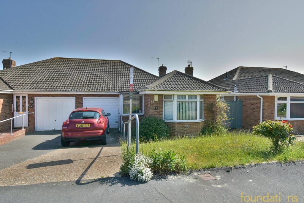 2-bed semi-detached on Links Drive, Bexhill-on-Sea, TN40, £310,000