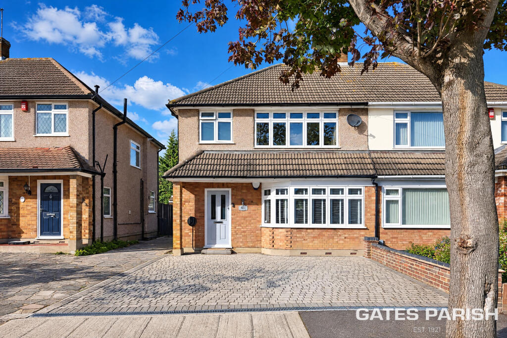 3-bed semi-detached on Trent Avenue, Upminster, RM14, £580,000