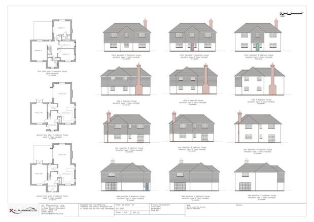 PP 01 4 Bedroom house plans and elevations (3)