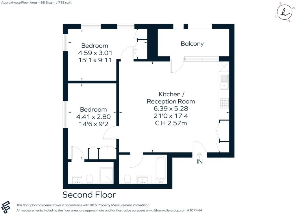 2 bedroom flat for rent