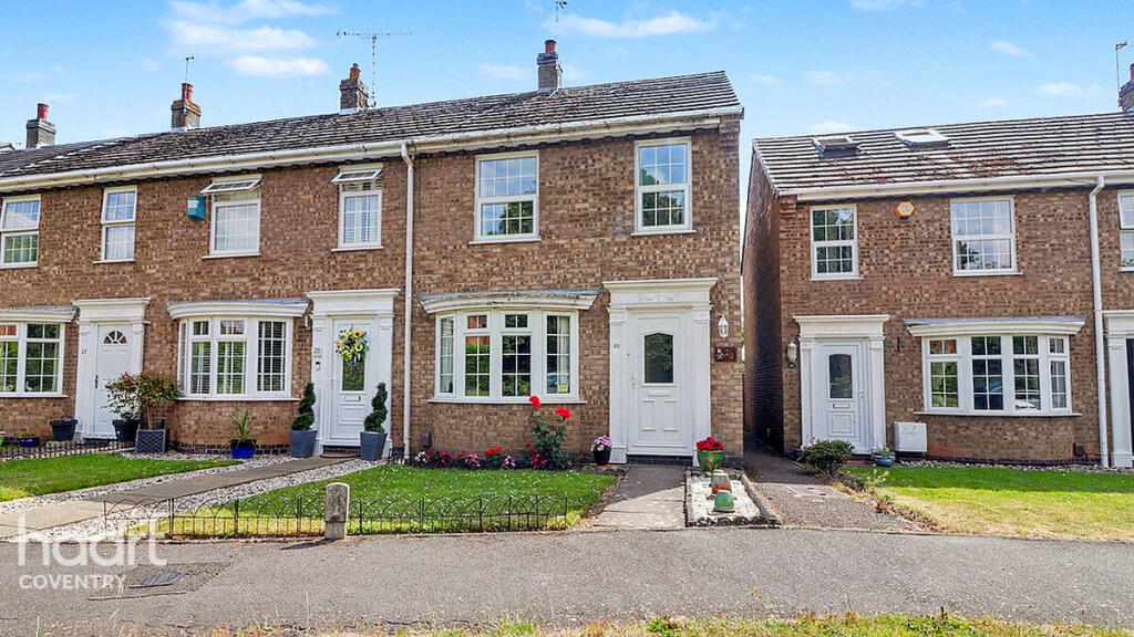 2-bed terraced on Courtney Close, Nuneaton, £200,000