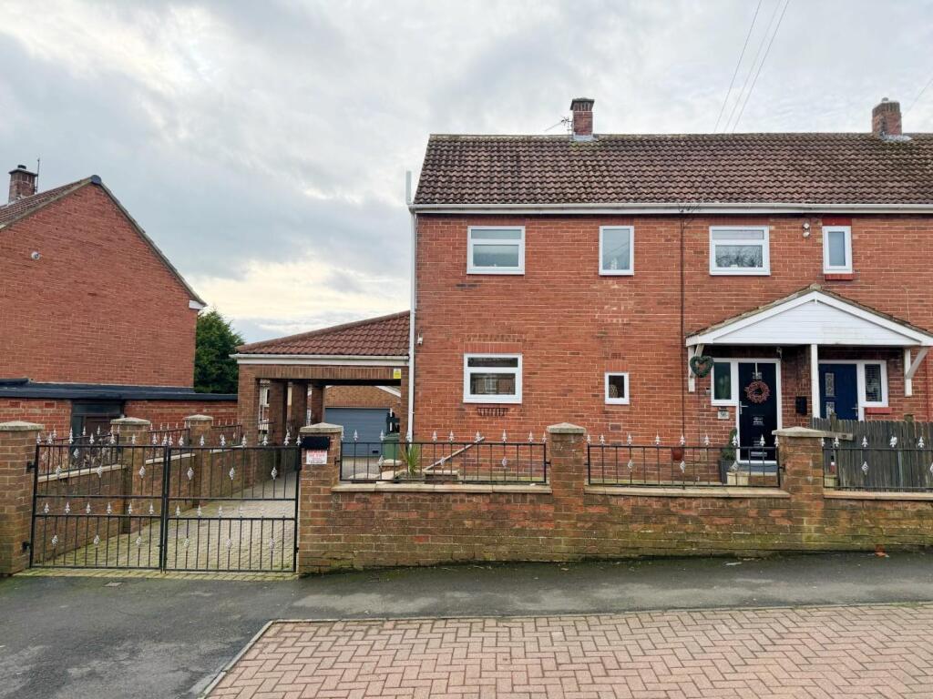 3-bed semi-detached on Dunelm Road, Trimdon Village, £154,950