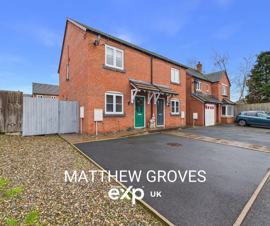 2-bed semi-detached on Audley Park, Newport, TF10 7GH, £210,000
