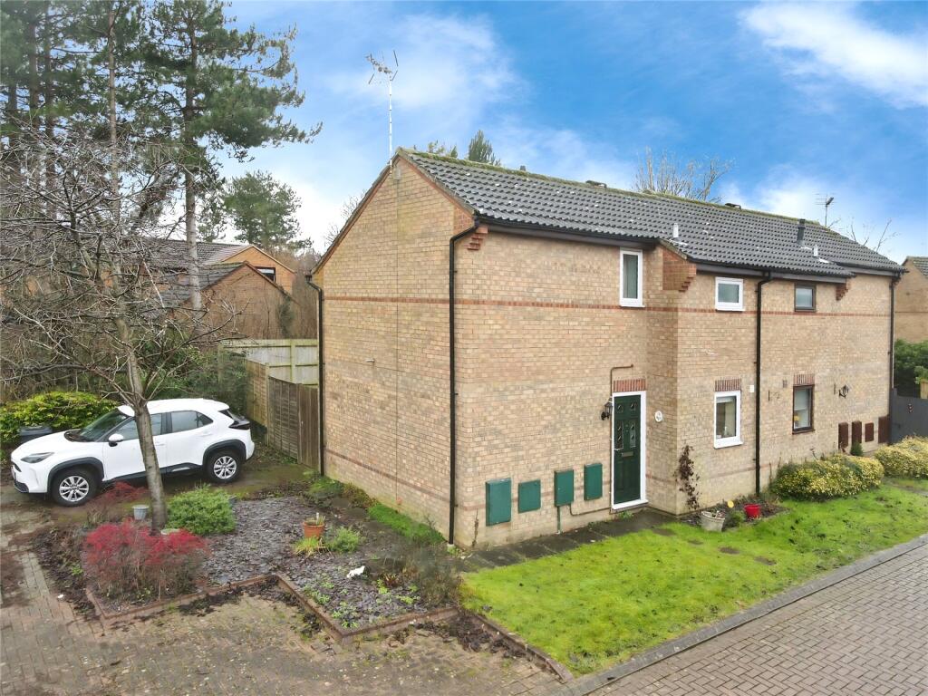 2-bed semi-detached on Grantham Court, Shenley Lodge, Milton Keynes, £240,000