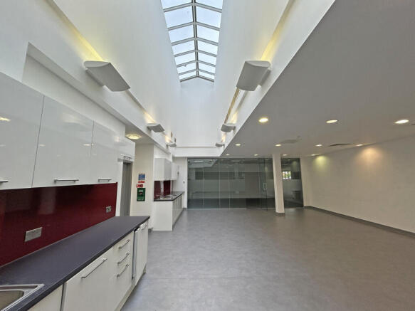 Office and kitchen area