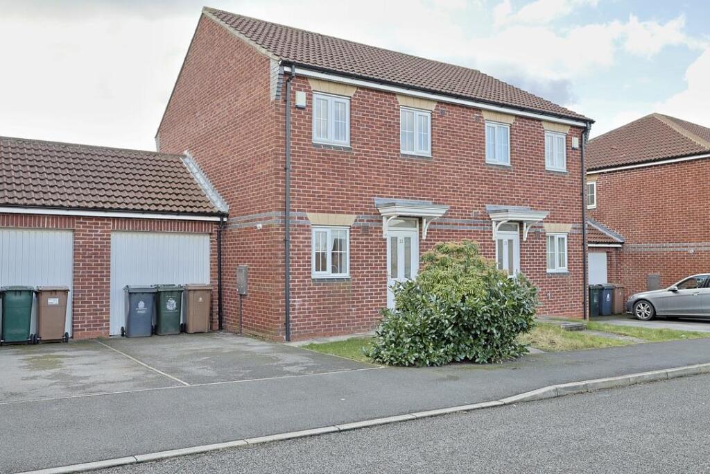 2-bed semi-detached on Carrigill Drive, Longbenton, Newcastle Upon Tyne, NE12, £175,000