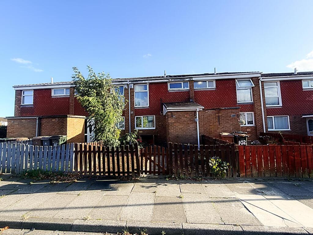 3-bed terraced on Bellshill Close, Wallsend, £130,000