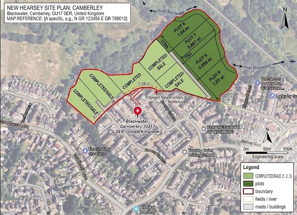 Main image of property: Land lying north of Rosemary Lane, Blackwater, Camberley, Surrey, GU17 0ER