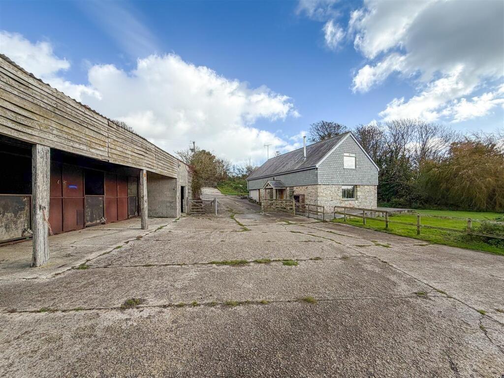 3-bed detached on Gweek, Barn conversion within approx 8 acres, £830,000
