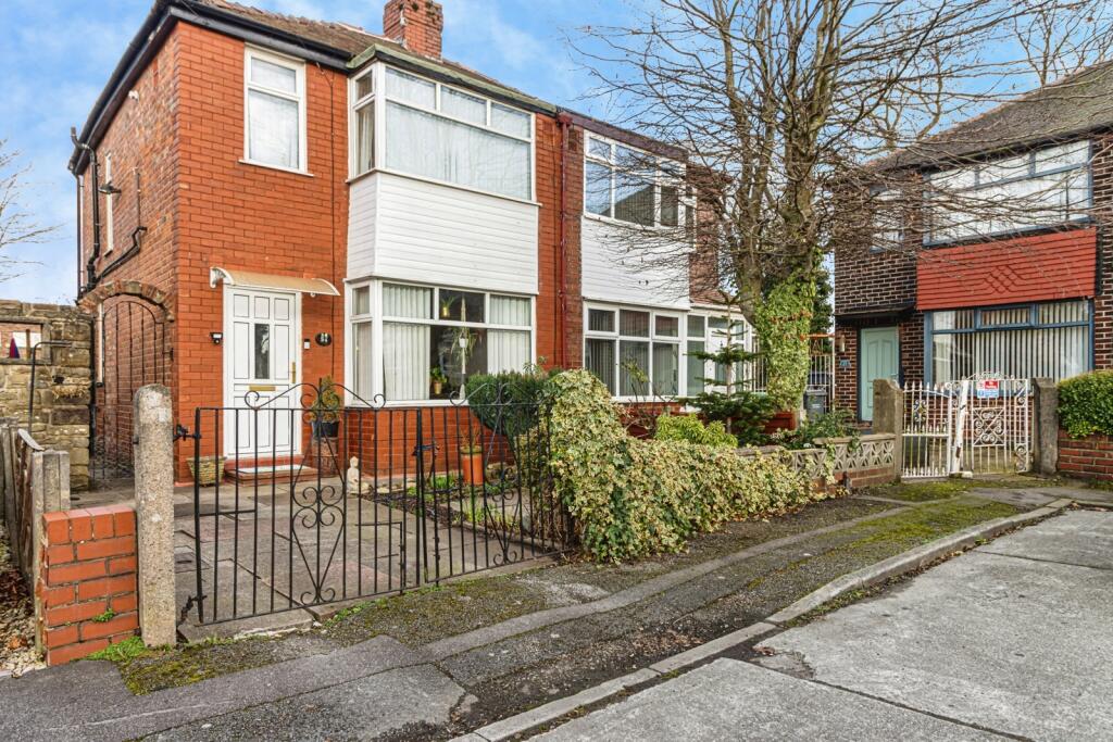 3-bed semi-detached on Albert Gardens, Manchester, M40, £210,000