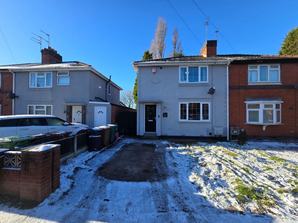 3-bed semi-detached on Wiley Avenue, Wednesbury, WS10, £200,000
