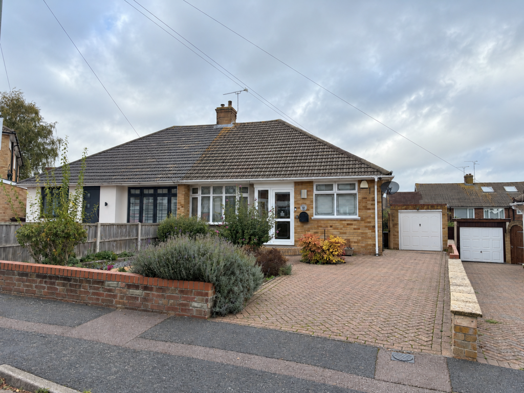 2-bed semi-detached on Quiet and Desirable Semi Detached Bungalow In Taverners Road Rainham., £350,000