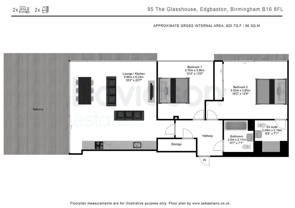 2 bedroom apartment for rent