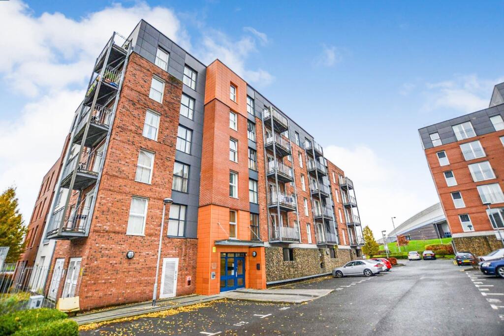 1-bed flat on 1 Stillwater Drive, Sports City, Openshaw, Manchester, M11, £80,000