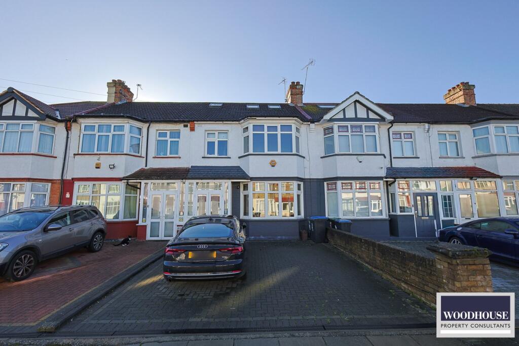 4-bed terraced on Dorchester Avenue, London, N13, £699,950