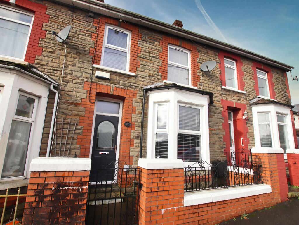 3-bed terraced on Lower Glyn-Gwyn Street, Trethomas, Caerphilly CF83 8GA, £200,000