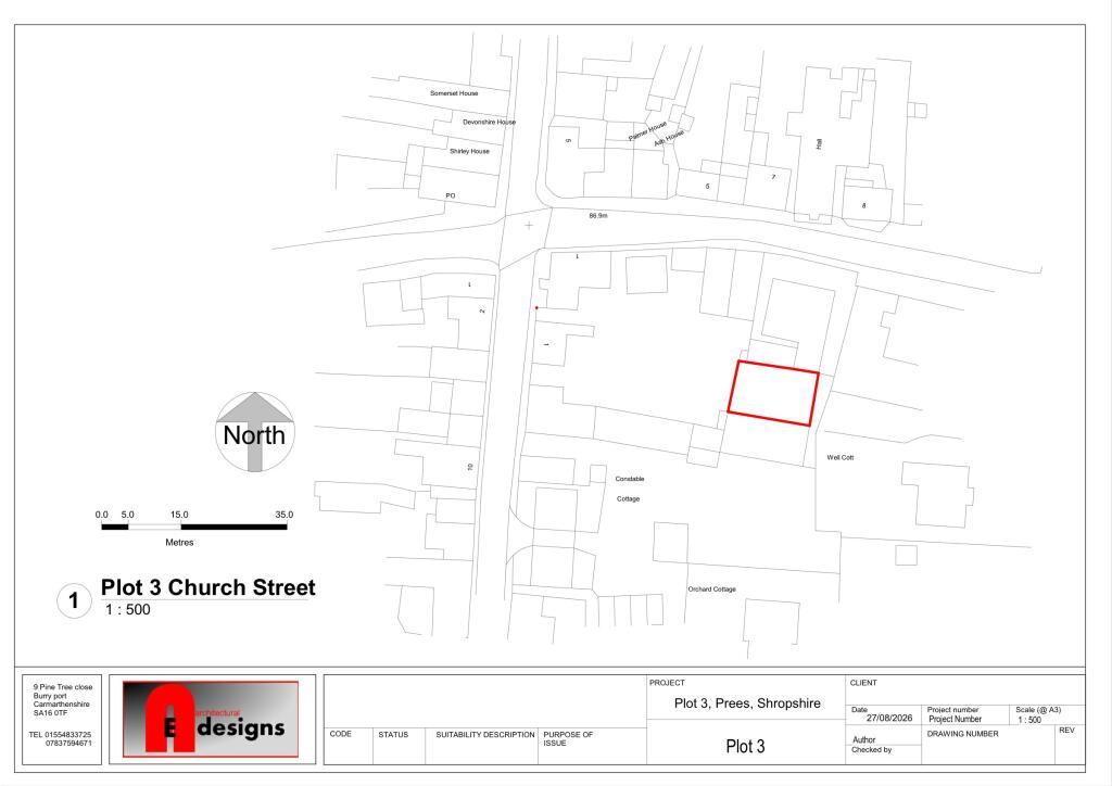 Plot 3, Church Street, Prees, Whitchurch, SY13 2DQ - View 2