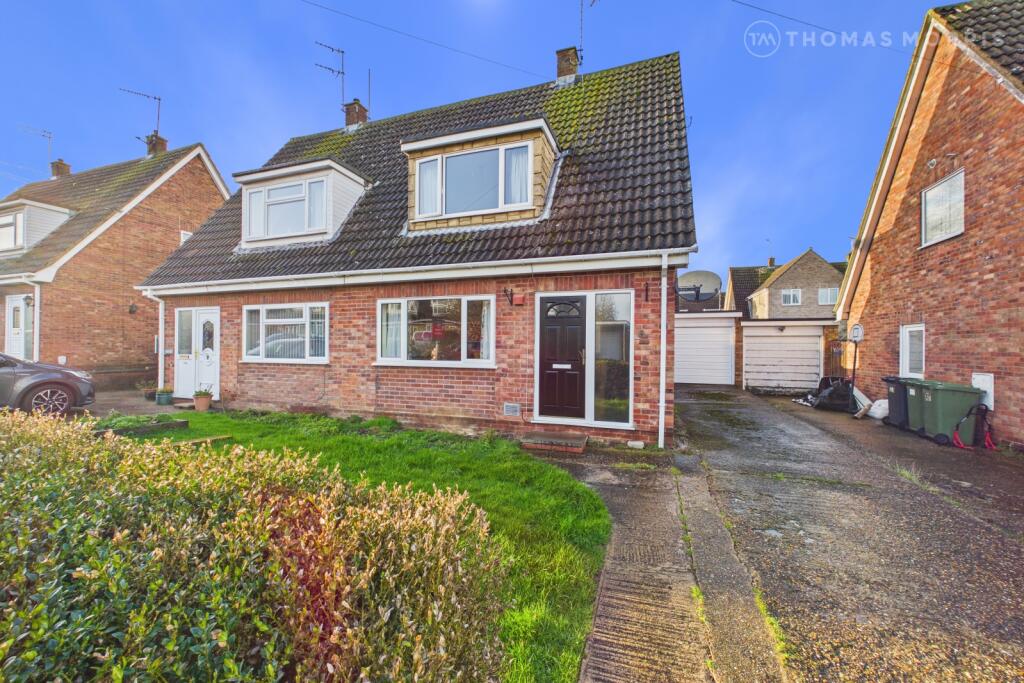 2-bed semi-detached on Manor Drive, Sawtry, Huntingdon, Cambridgeshire, PE28, £230,000