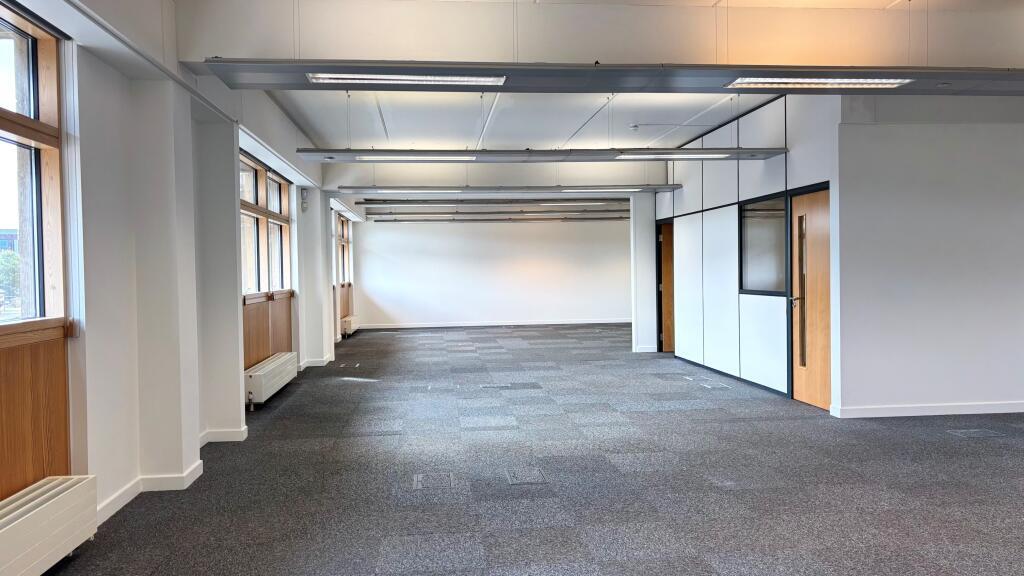 Open Plan Office with Internal Meeting Rooms