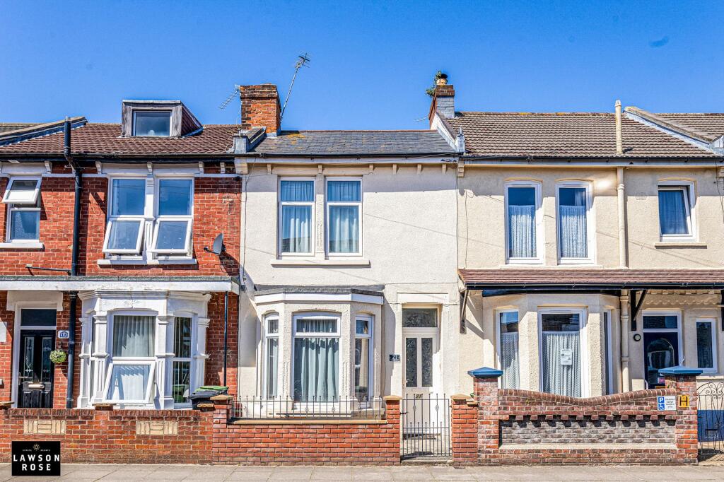2-bed terraced on Shelford Road, Southsea, PO4, £270,000