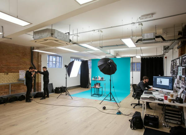 Firefly_Transform this space into a professional photography studio. Add a small team prepari 236312.png