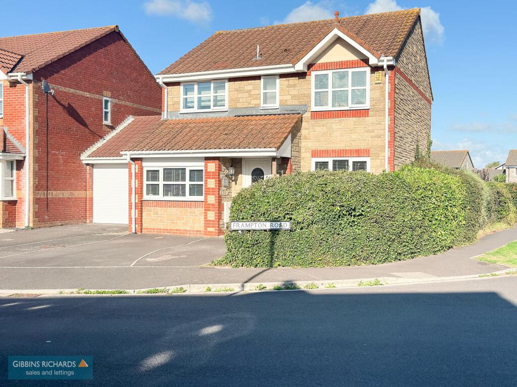 4-bed detached on Frampton Road, Bridgwater, TA6, £329,950