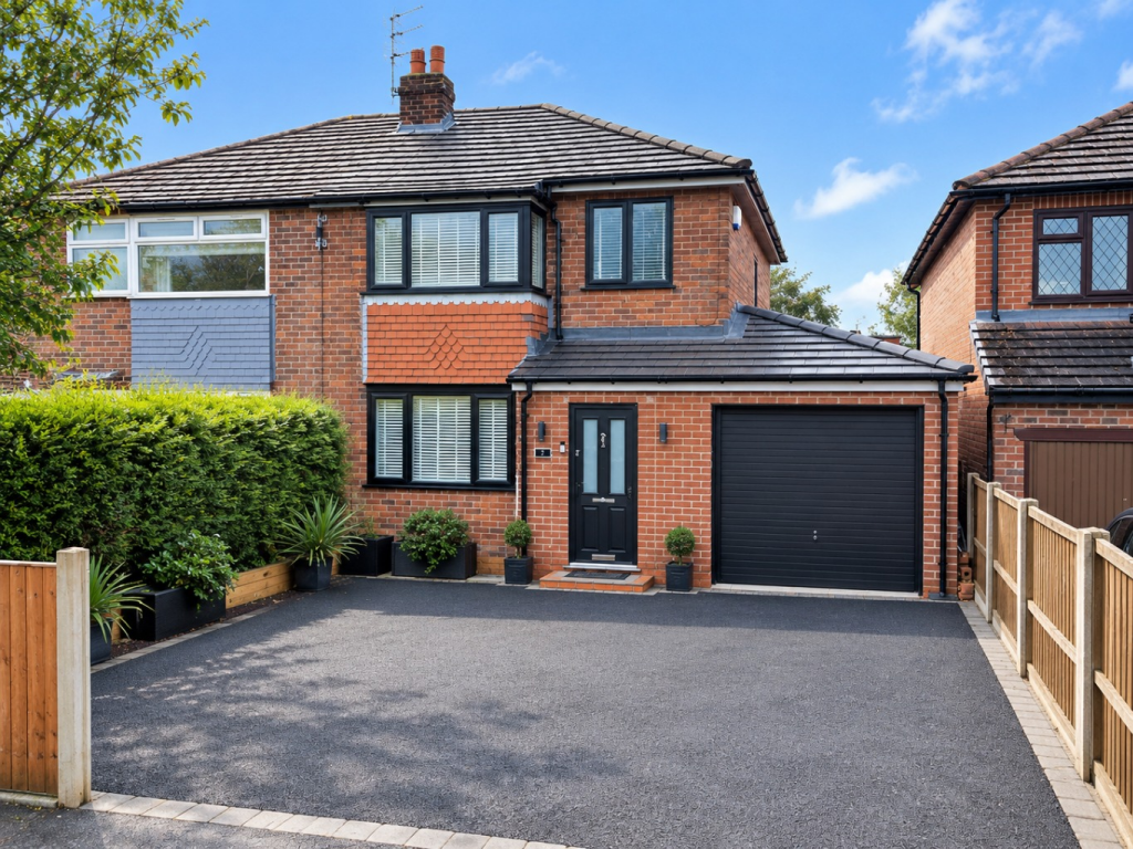 3-bed semi-detached on Chatsworth Road, Hazel Grove, Stockport, Cheshire, SK7 6BT, £450,000