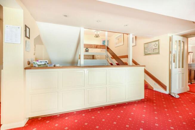 Reception area and staircase
