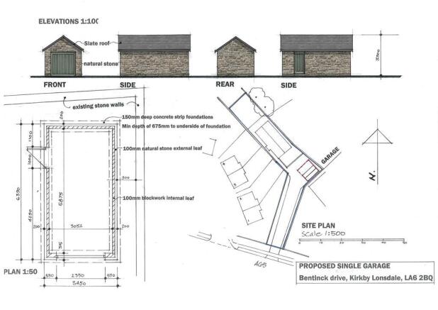 Proposed garage plans