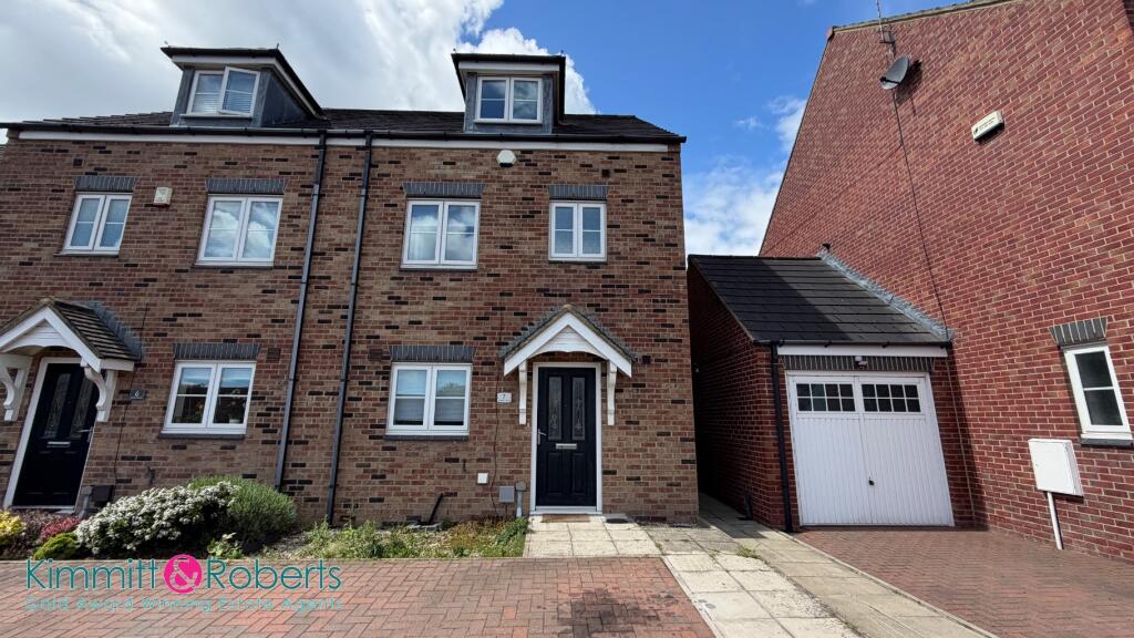 4-bed semi-detached on Trinity Court, Seaham, Durham, SR7 7AS, £225,000