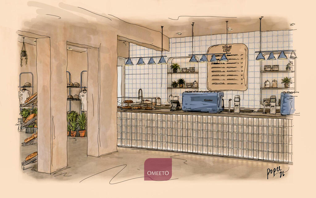 Artist impression of GF cafe