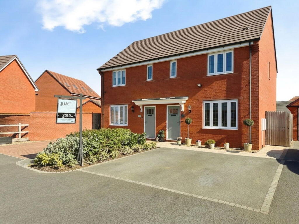 2-bed semi-detached on 34, Marshall Way, Bilbrook,  South Staffordshire, WV8 1FP, £267,500