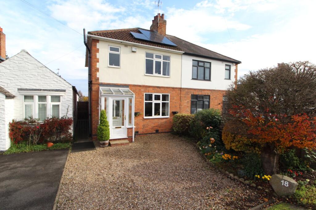 3-bed semi-detached on Broughton Road, Croft, Leicester, LE9, £260,000
