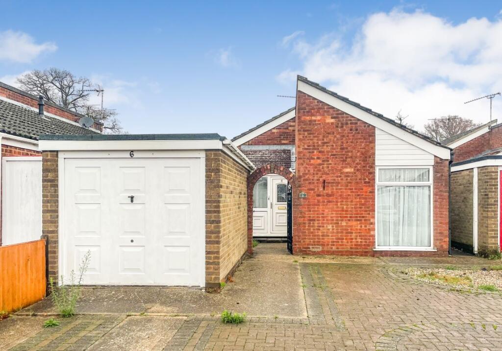 2-bed detached on 6 Kirkham Close, Ipswich, Suffolk, IP2 9BD, £150,000