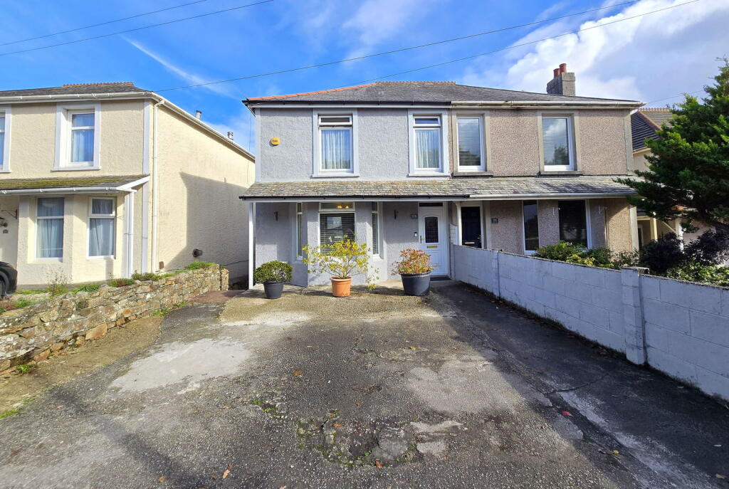 3-bed semi-detached on Callington Road, Saltash, PL12 6LN, £270,000